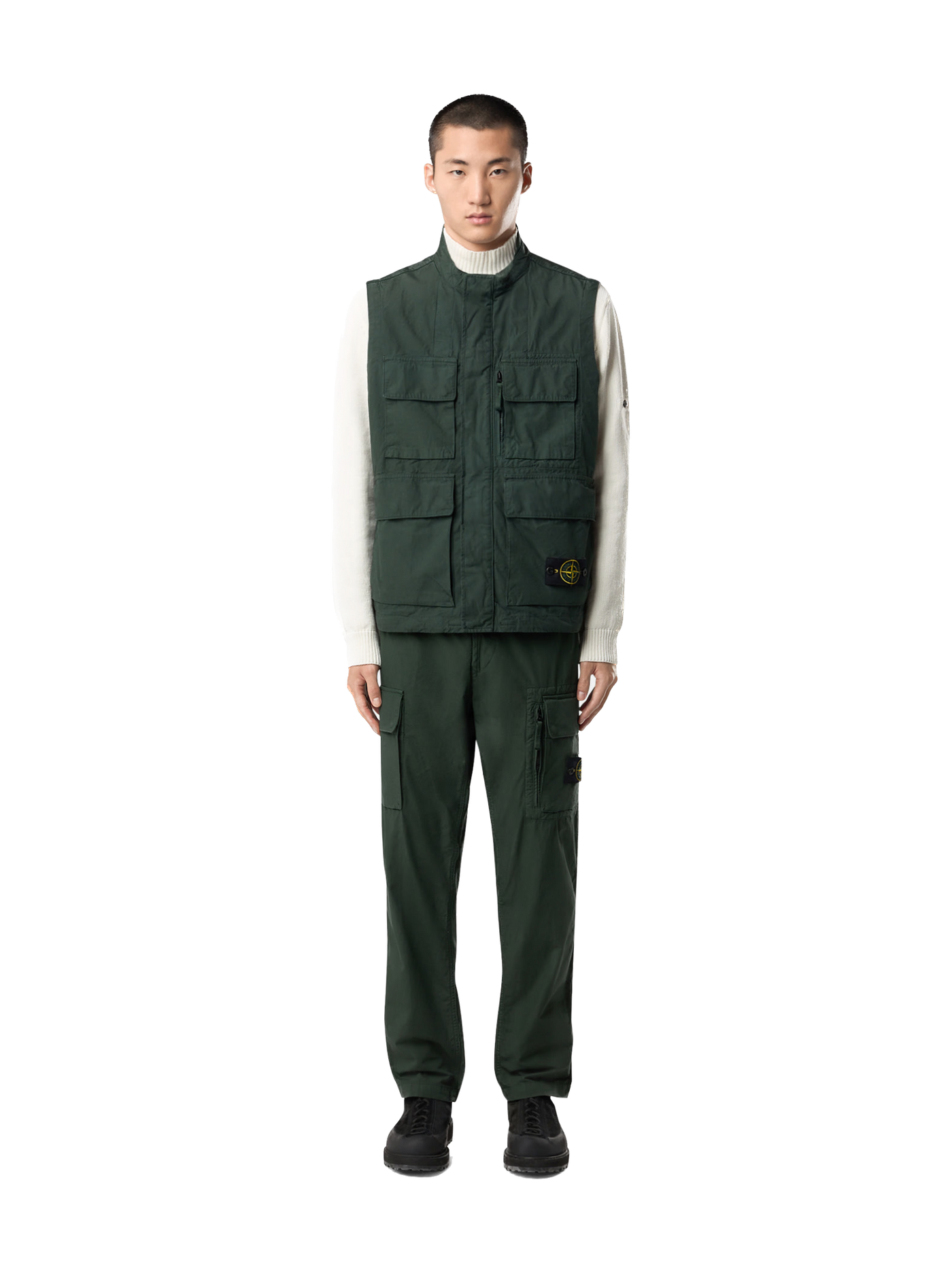 STONE ISLAND - Pantalon cargo Beige