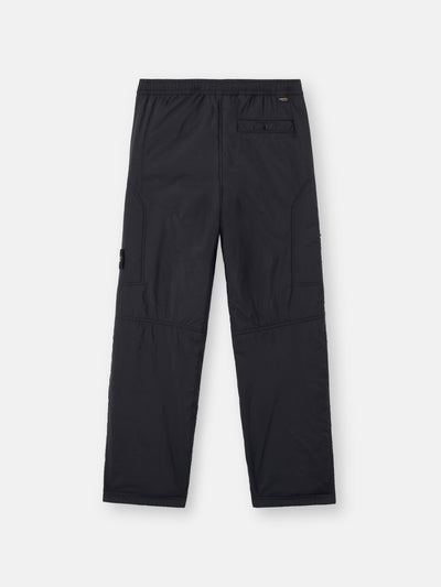 STONE ISLAND - Pantalon ample noir en ripstop