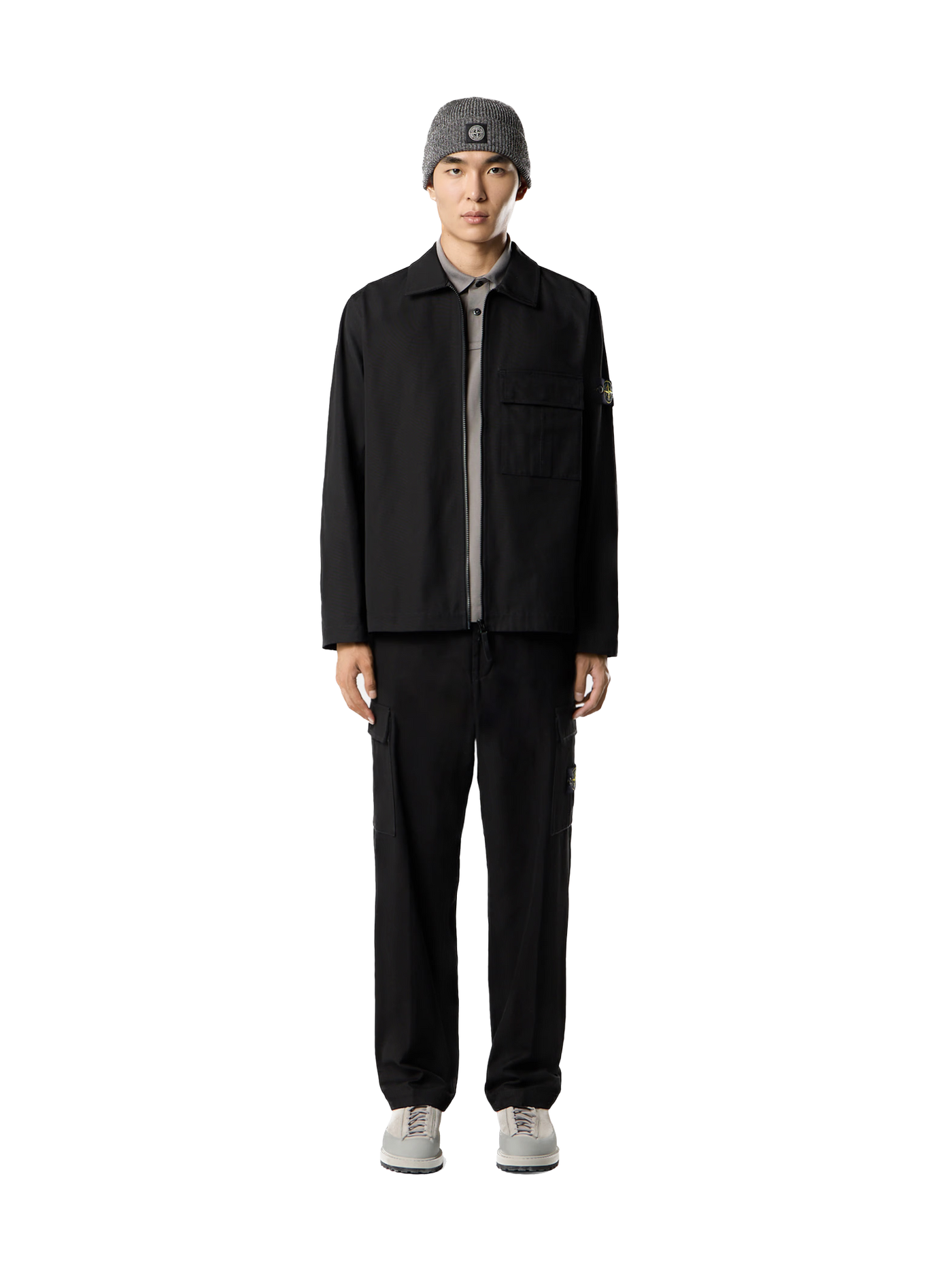 STONE ISLAND - Pantalon Cargo Panama coton