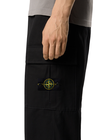 STONE ISLAND - Pantalon Cargo Panama coton