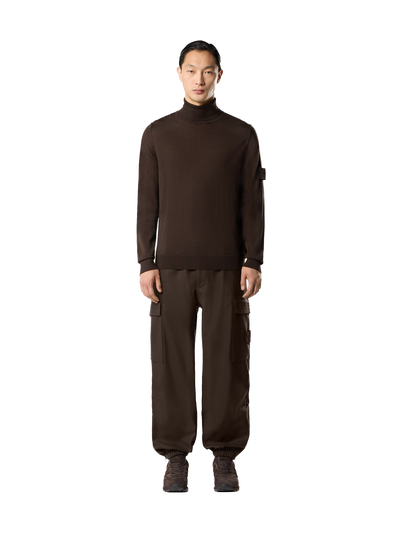 STONE ISLAND GHOST - Pantalon cargo en laine et en flanelle