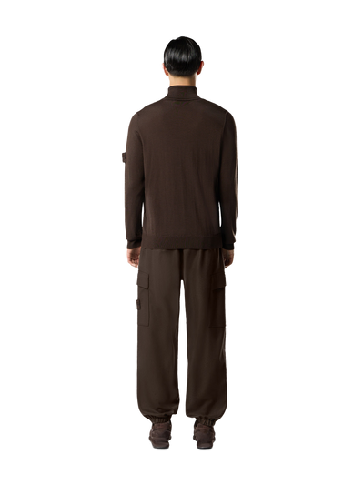 STONE ISLAND GHOST - Pantalon cargo en laine et en flanelle