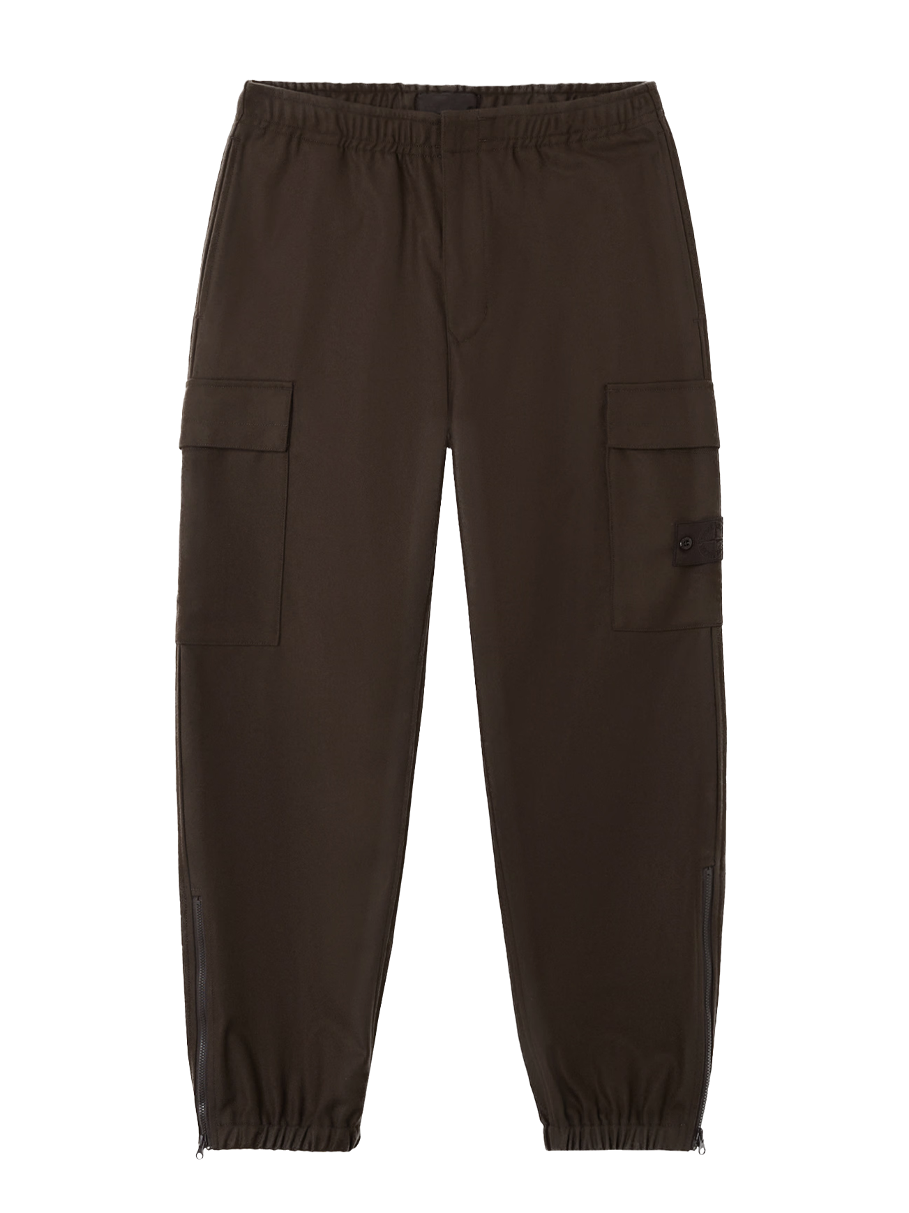 STONE ISLAND GHOST - Pantalon cargo en laine et en flanelle
