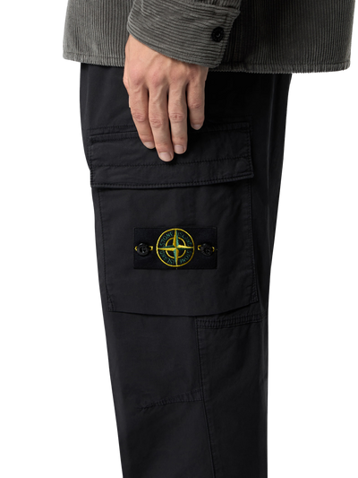 STONE ISLAND - Pantalon cargo coupe fuselée regular à poches zippées