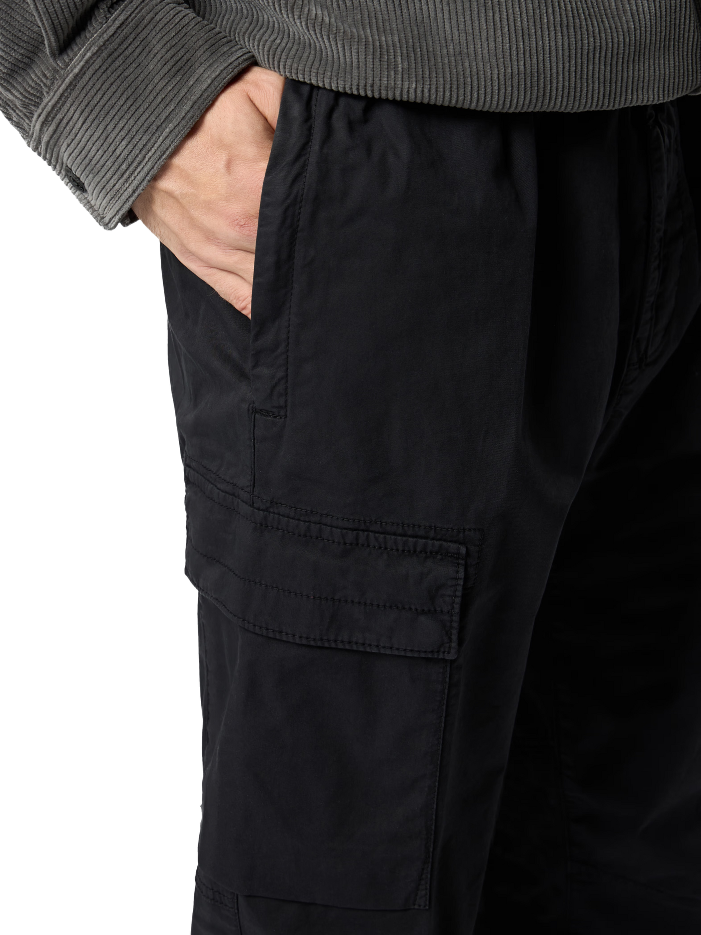 STONE ISLAND - Pantalon cargo coupe fuselée regular à poches zippées