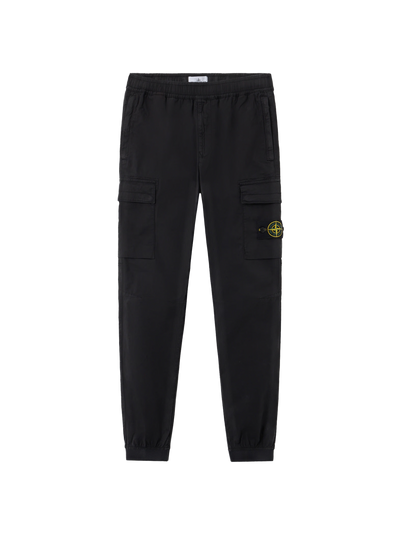 STONE ISLAND - Pantalon cargo coupe fuselée regular à poches zippées