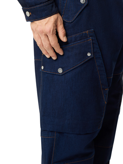 STONE ISLAND - Cargo Indigo POLYPROPYLENE DENIM LIGHT-RINSED