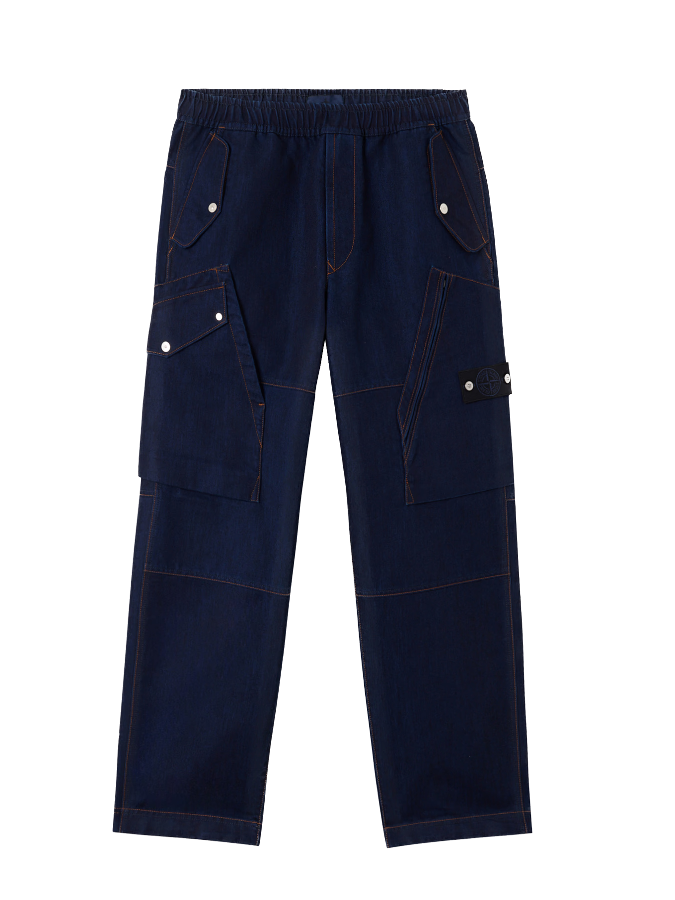 STONE ISLAND - Cargo Indigo POLYPROPYLENE DENIM LIGHT-RINSED