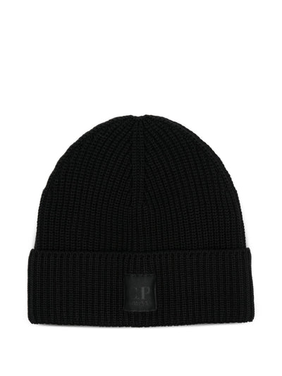 C.P COMPANY THE METROPOLIS SERIES - Bonnet en laine noir