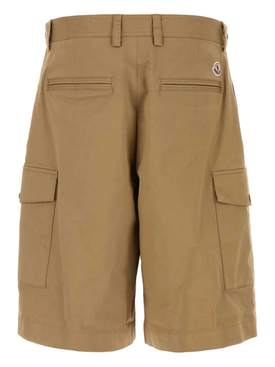 MONCLER - short à poches cargo beige