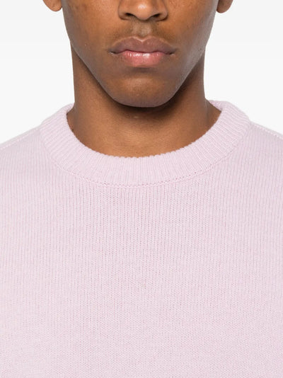 STONE ISLAND - Pull en laine mélangée Rose