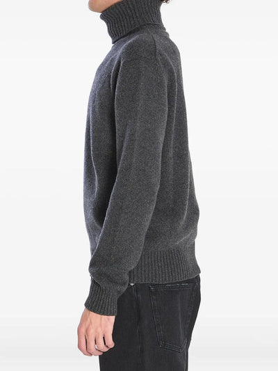 AMI PARIS - pull côtelé à col roulé Ami de Coeur