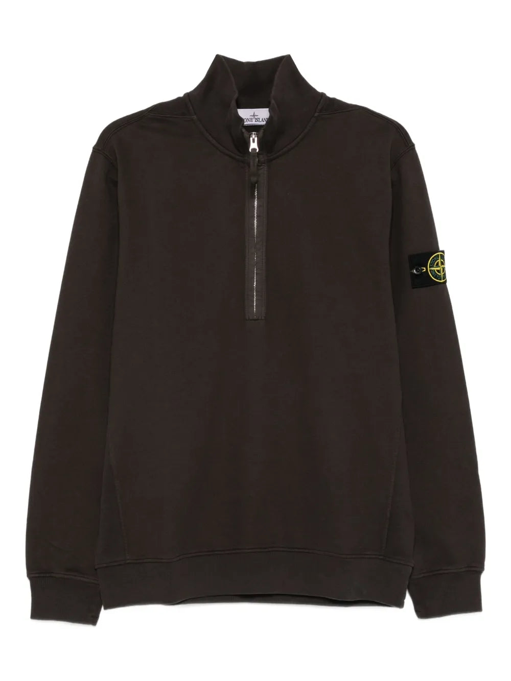 STONE ISLAND - Half-zip gris plomb