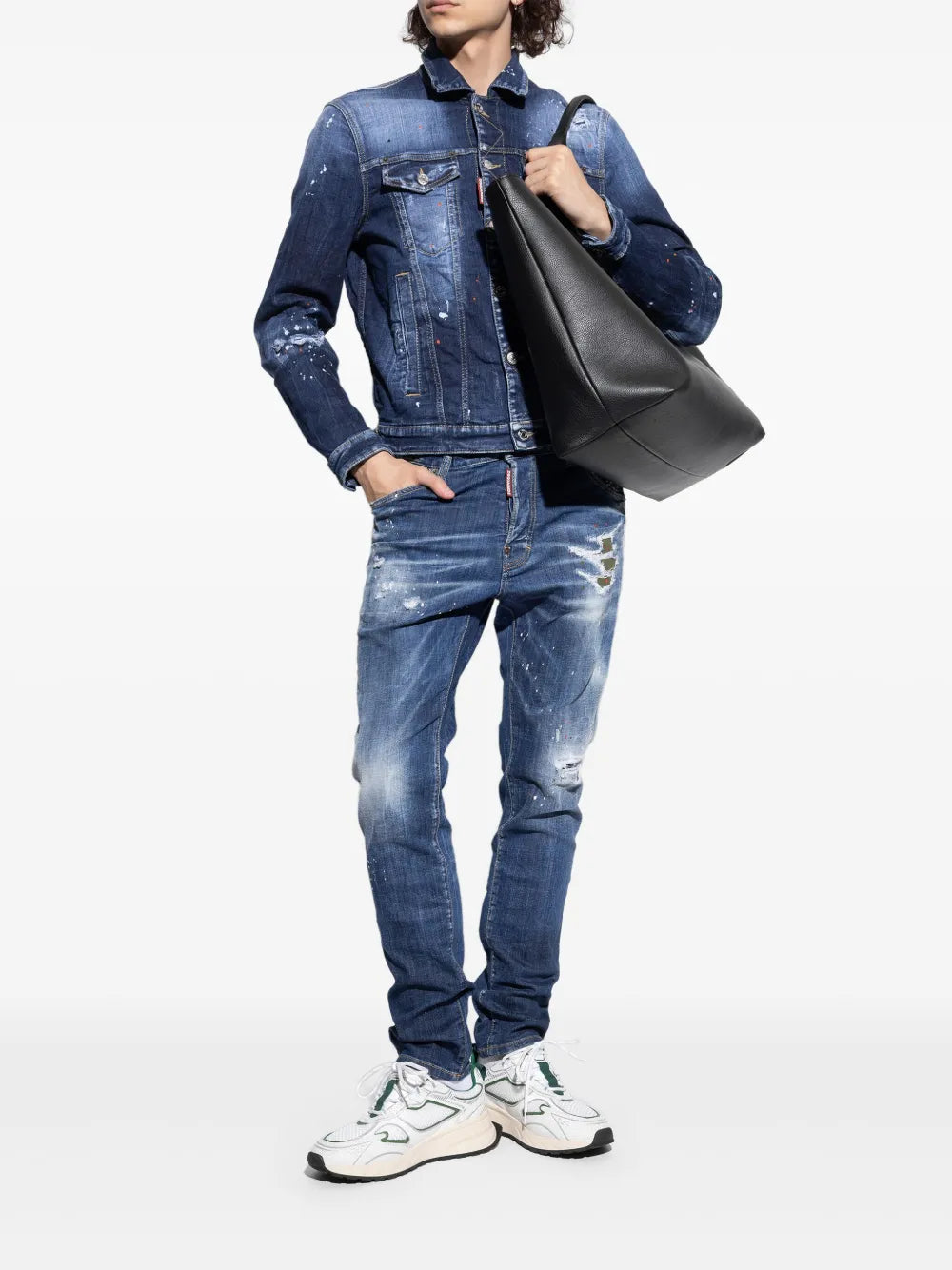 DSQUARED2 - baskets à détails de feuilles