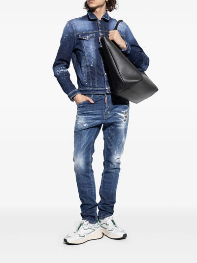 DSQUARED2 - baskets à détails de feuilles
