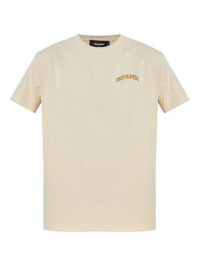 DSQUARED2 - logo-embroidered cotton T-shirt