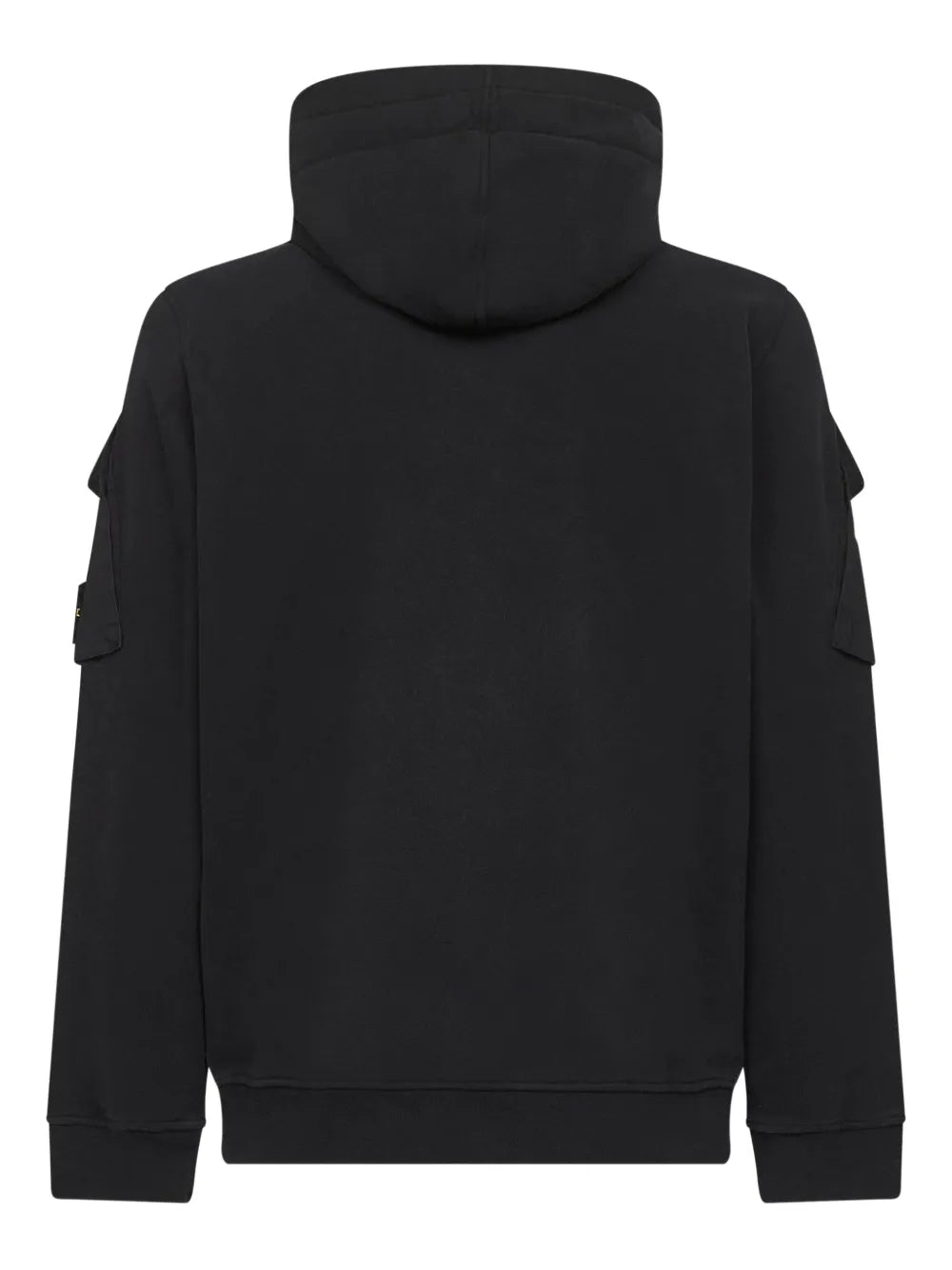 STONE ISLAND -Sweat-shirt zippé coupe regular à capuche avec poches sur les manches