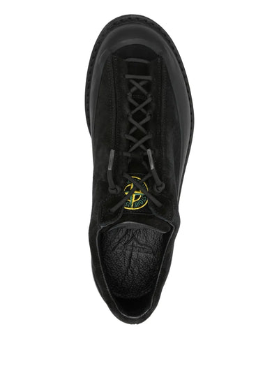 STONE ISLAND - Baskets en Suède avec semelle crantée