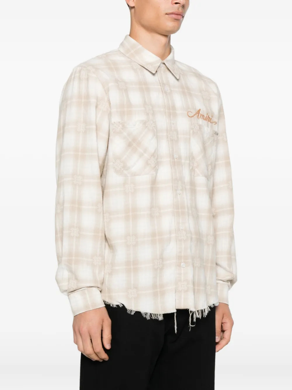 AMIRI - CHEMISE frangée à carreaux
