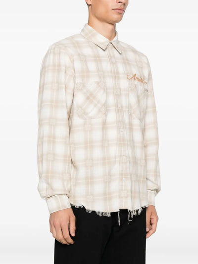 AMIRI - CHEMISE frangée à carreaux