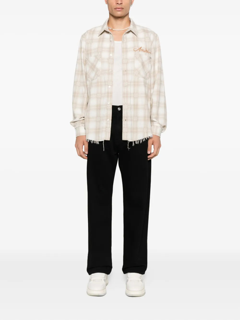 AMIRI - CHEMISE frangée à carreaux