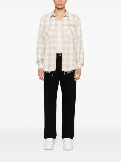 AMIRI - CHEMISE frangée à carreaux