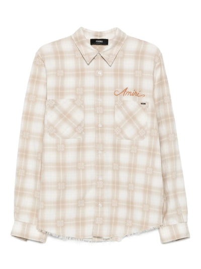 AMIRI - CHEMISE frangée à carreaux
