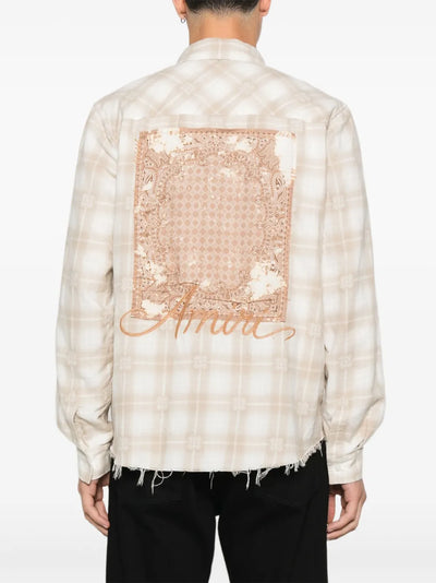 AMIRI - CHEMISE frangée à carreaux