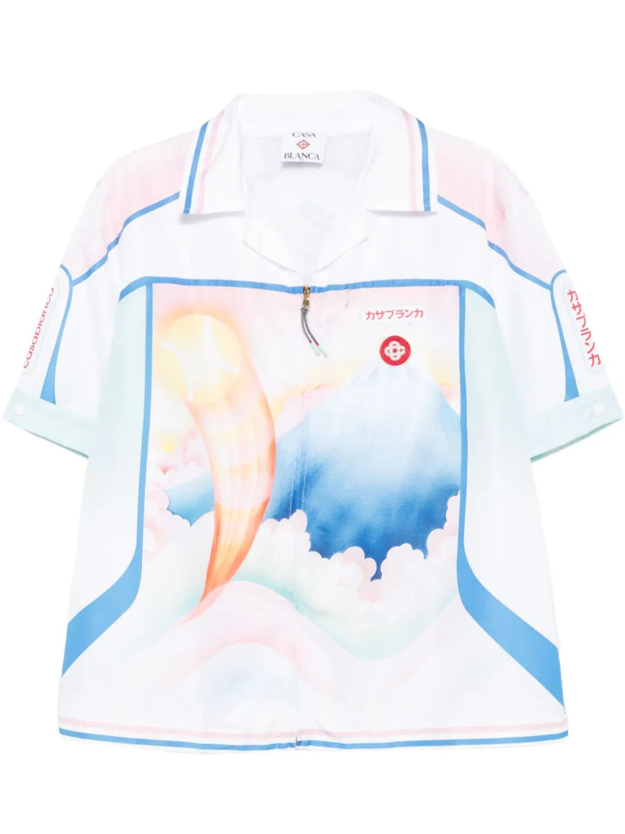 CASABLANCA - chemise en soie Fuji Dream