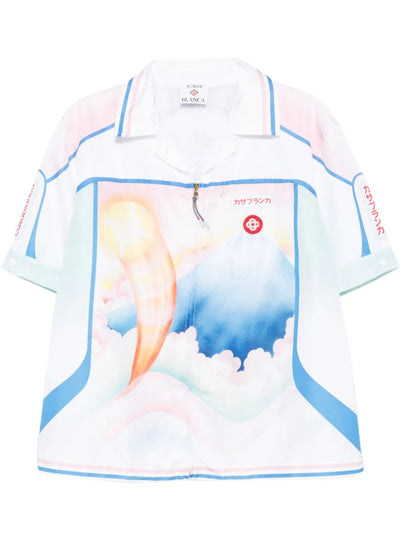 CASABLANCA - chemise en soie Fuji Dream