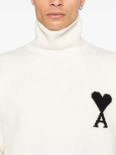 AMI PARIS -Pull à col roulé à logo
