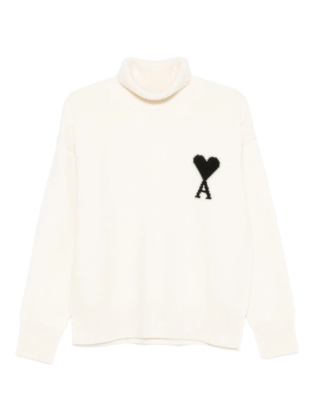 AMI PARIS -Pull à col roulé à logo