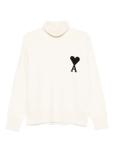 AMI PARIS -Pull à col roulé à logo