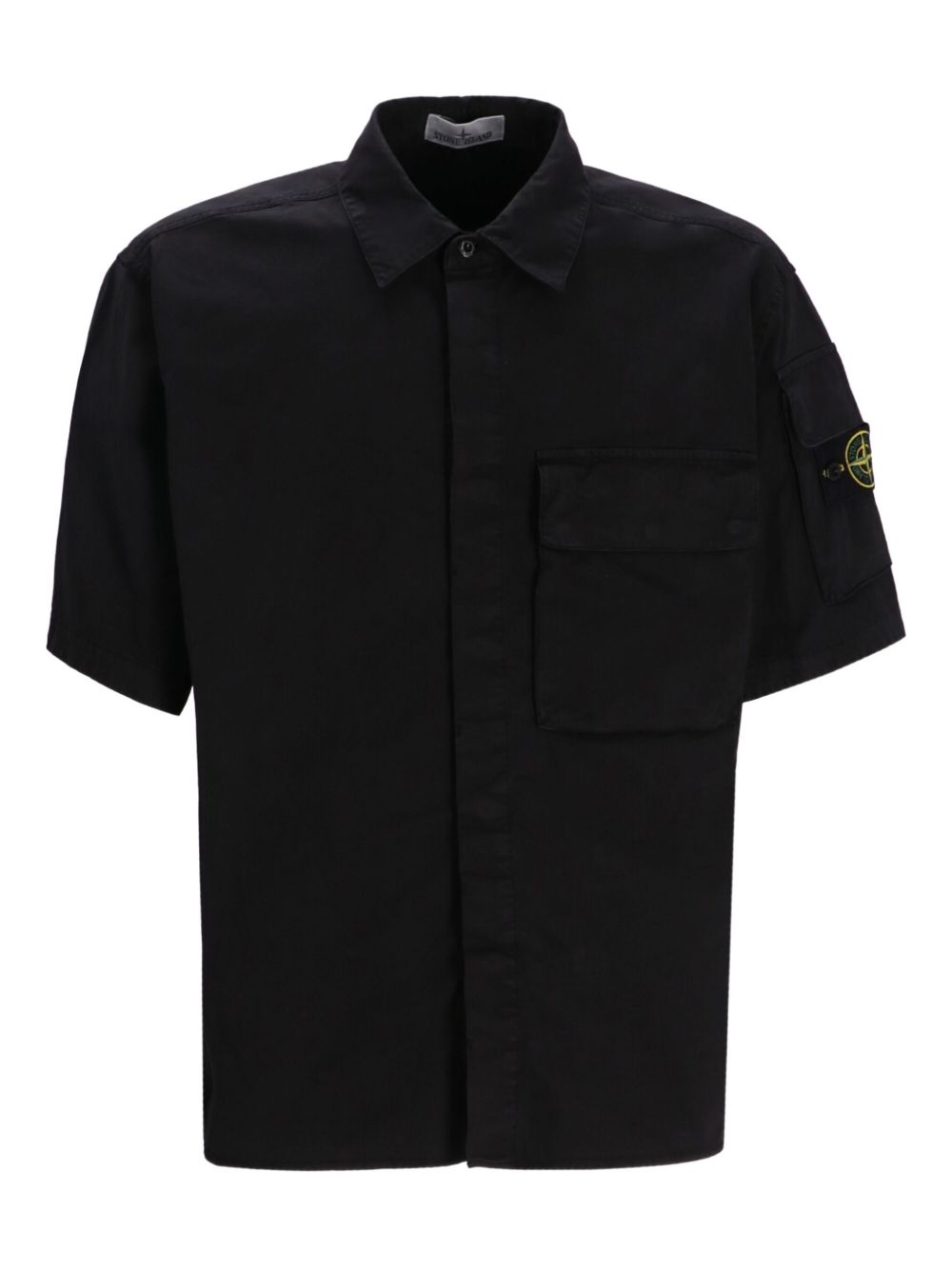 STONE ISLAND - Chemise manches courtes Noir