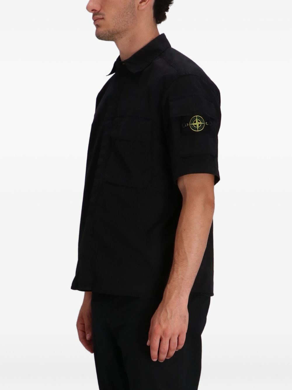 STONE ISLAND - Chemise manches courtes Noir
