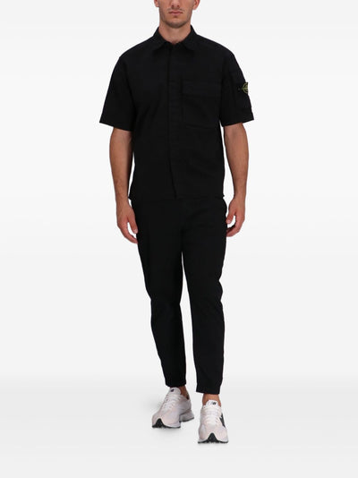 STONE ISLAND - Chemise manches courtes Noir