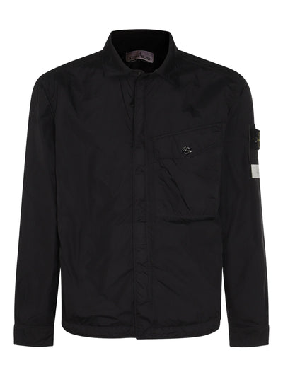 STONE ISLAND - Surchemise en Crinckle Noir