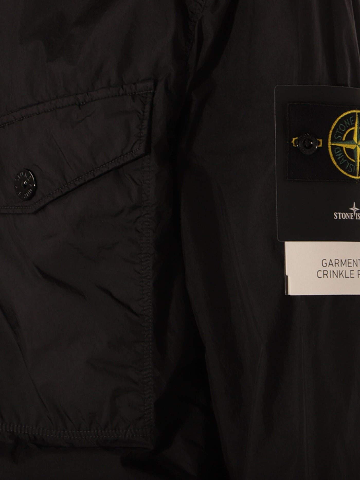 STONE ISLAND - Surchemise en Crinckle Noir
