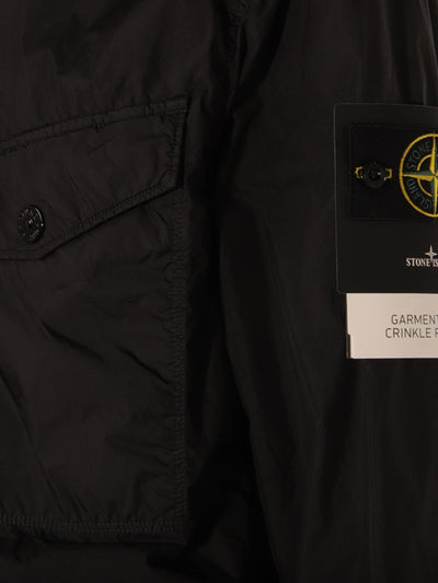 STONE ISLAND - Surchemise en Crinckle Noir