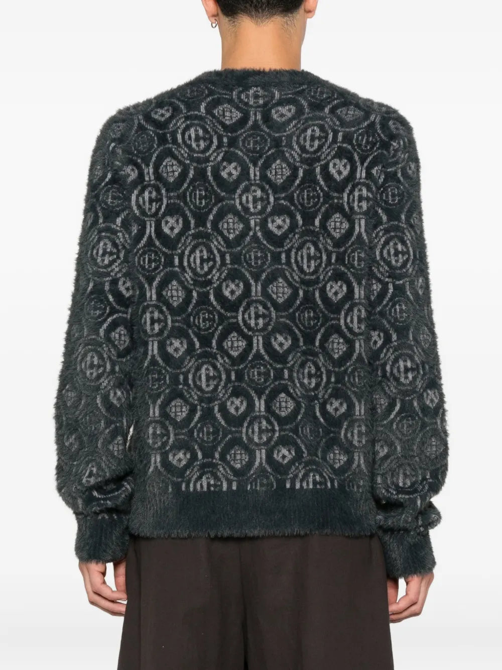 casablanca - pull à motif monogrammé