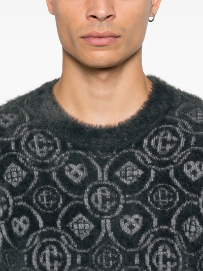 casablanca - pull à motif monogrammé