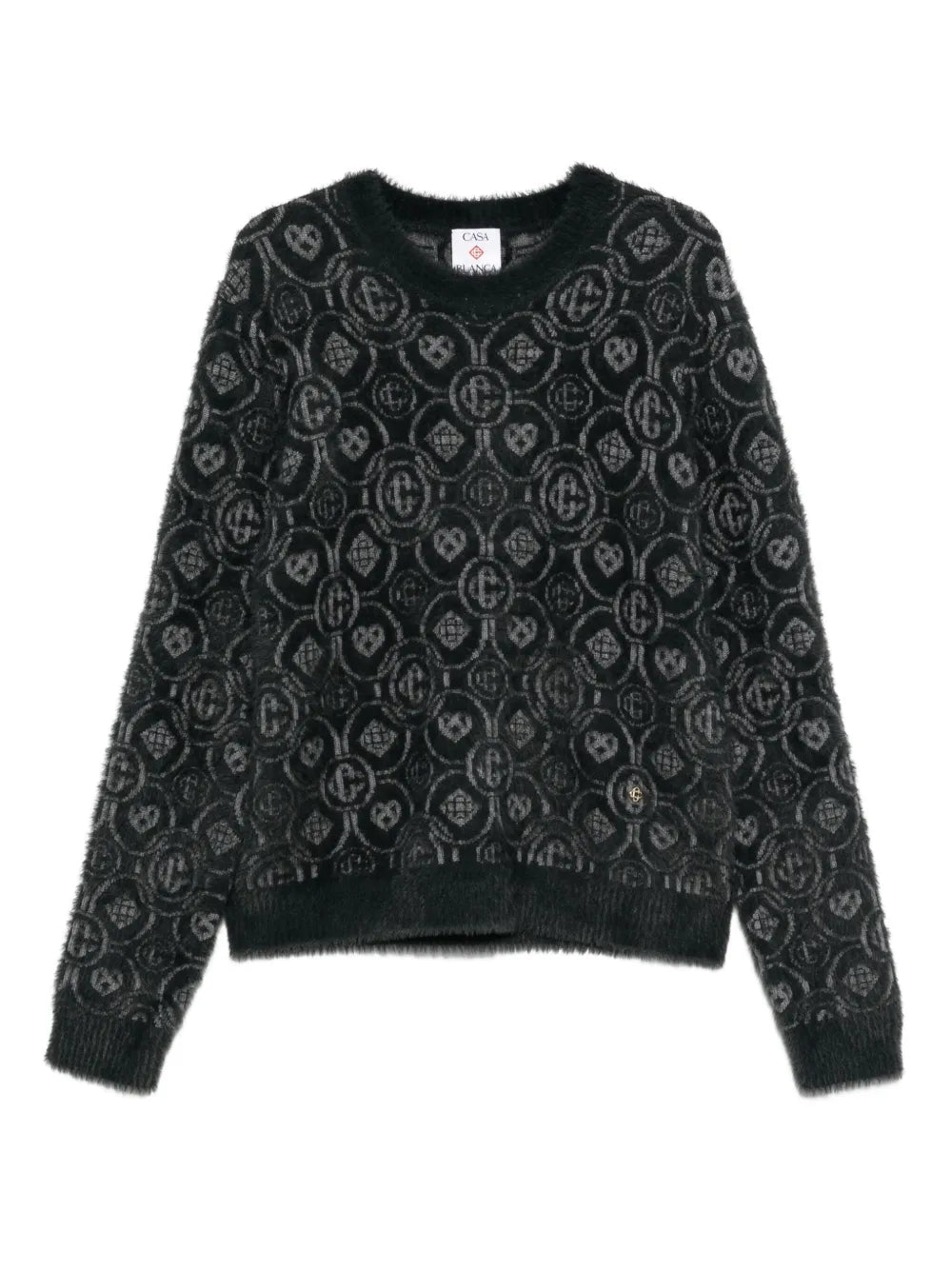 casablanca - pull à motif monogrammé