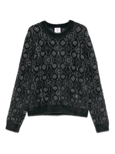 casablanca - pull à motif monogrammé
