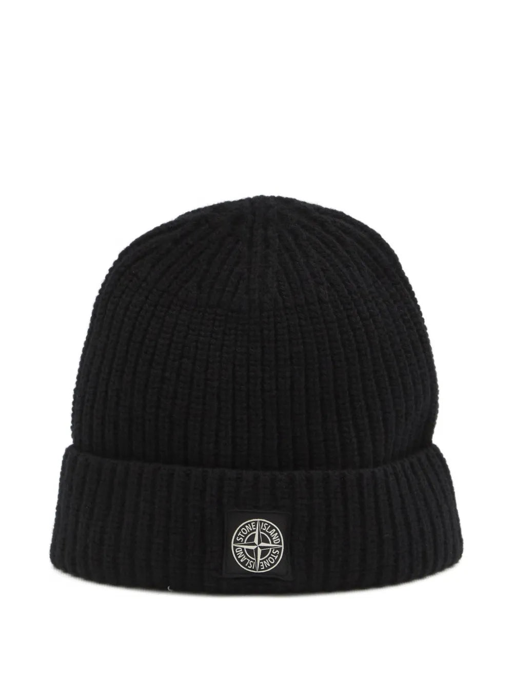 STONE ISLAND - Bonnet en maille noir