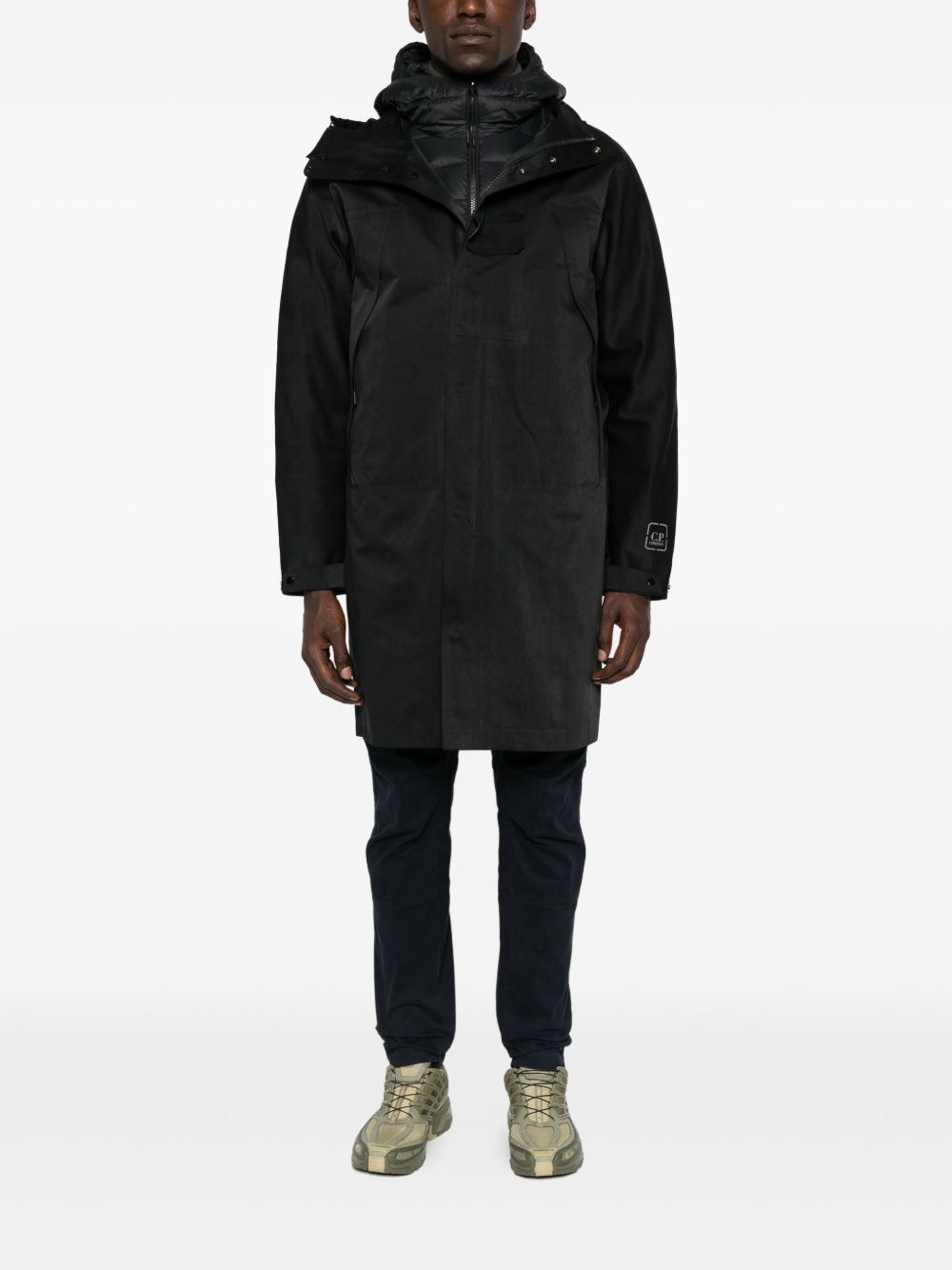 C.P. COMPANY - Veste longue noire Metropolis series
