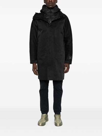C.P. COMPANY - Veste longue noire Metropolis series