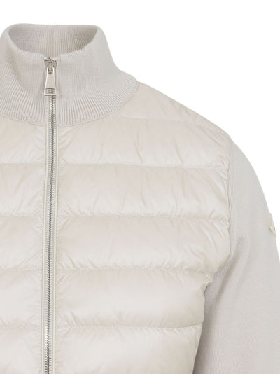MONCLER - Cardigan zippé matelassé en laine