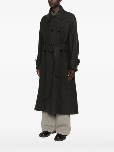 AMI PARIS - Manteau en laine vierge à simple boutonnage