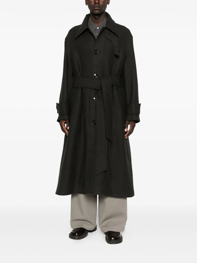 AMI PARIS - Manteau en laine vierge à simple boutonnage