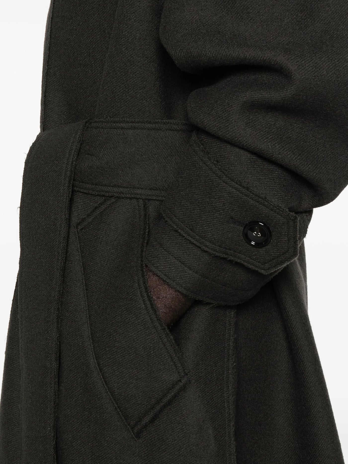 AMI PARIS - Manteau en laine vierge à simple boutonnage
